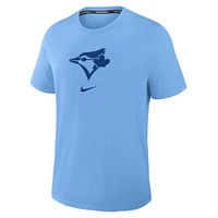 Men's Nike Powder Blue Toronto Jays Authentic Collection Early Work Tri-Blend Performance T-Shirt