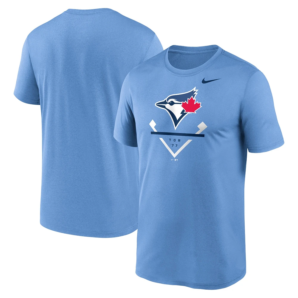 T-shirt Nike Performance Icon Legend bleu poudre pour homme des Blue Jays de Toronto