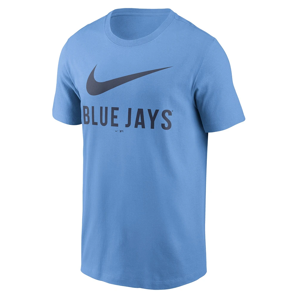 T-shirt Nike bleu poudre Toronto Blue Jays Swoosh pour homme