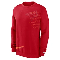 Men's Nike Red Toronto Blue Jays Statement Ball Game Fleece Pullover Sweatshirt