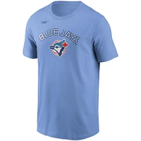 Men's Nike Roberto Alomar Powder Blue Toronto Jays Cooperstown Collection Name & Number - T-Shirt