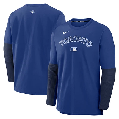 Men's Nike Royal/Navy Toronto Blue Jays Authentic Collection Player Lightweight Performance Long Sleeve Top