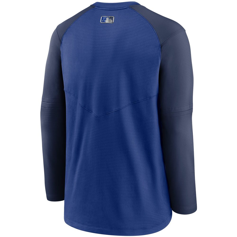 Men's Nike Royal/Navy Toronto Blue Jays Authentic Collection Pregame Performance Raglan - Pullover Sweatshirt