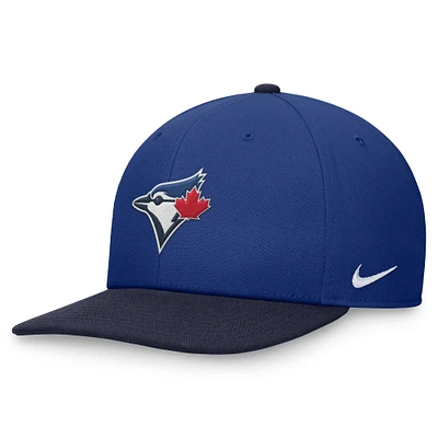 Casquette Nike Pro Performance Snapback bicolore bleu marine/bleu marine pour homme des Toronto Blue Jays