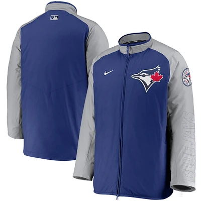 Veste à glissière pleine longueur Nike Royal Toronto Blue Jays Authentic Collection pour homme