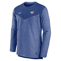 Haut à demi-glissière Game Time Performance des Blue Jays de Toronto Royal Nike pour homme