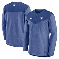 Men's Nike Royal Toronto Blue Jays Authentic Collection Game Time Performance Half-Zip Top