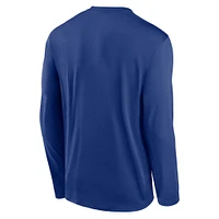 T-shirt à manches longues Nike Royal Toronto Blue Jays Authentic Collection Practice Performance pour hommes