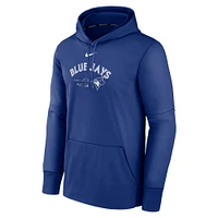 Sweat à capuche Nike Royal Toronto Blue Jays Authentic Collection Practice Performance pour homme