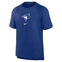 T-shirt de performance raglan d'avant-match Nike Royal Toronto Blue Jays Authentic Collection pour hommes