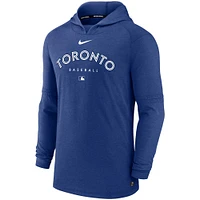 Men's Nike Royal Toronto Blue Jays Authentic Collection Tri-Blend Performance Pullover Hoodie