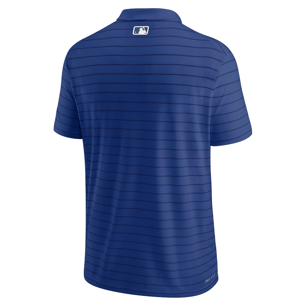 Polo rayé Nike Royal Toronto Blue Jays Authentic Collection Victory Performance pour homme