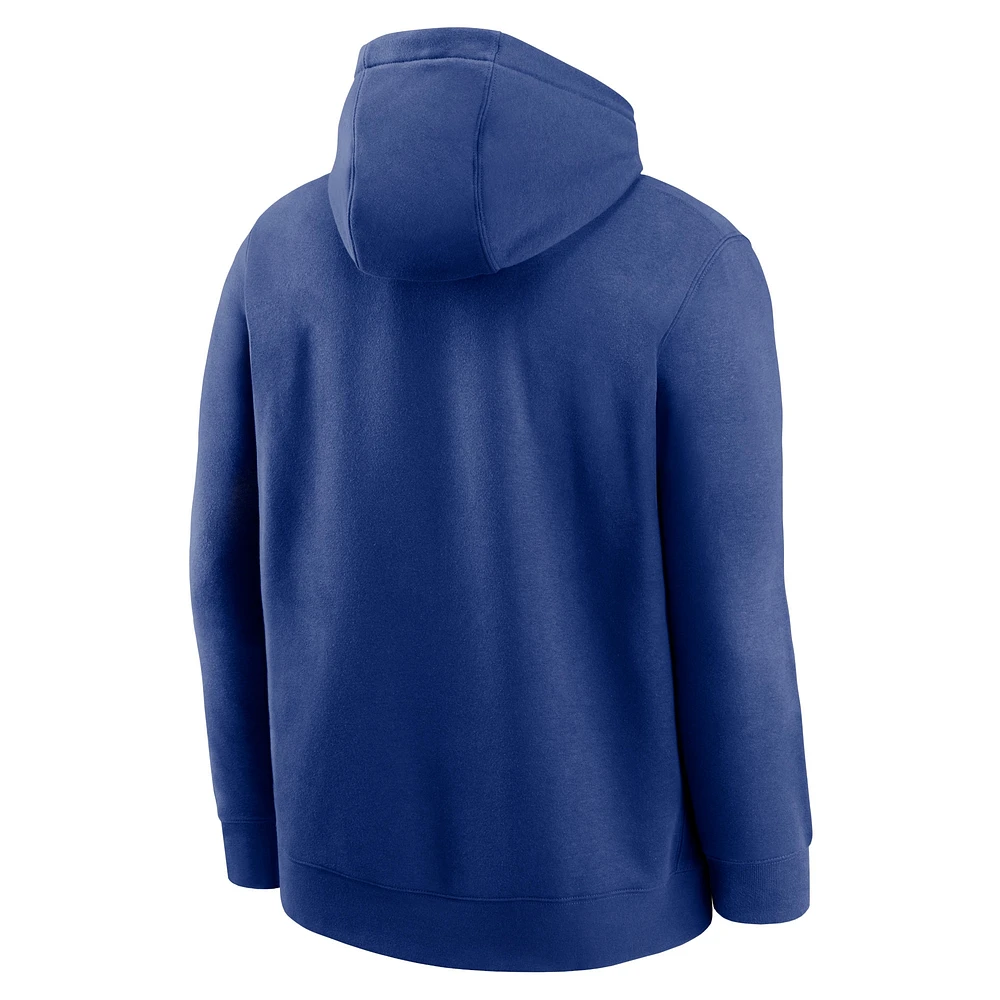 Men's Nike Royal Toronto Blue Jays Club Slack Pullover Hoodie