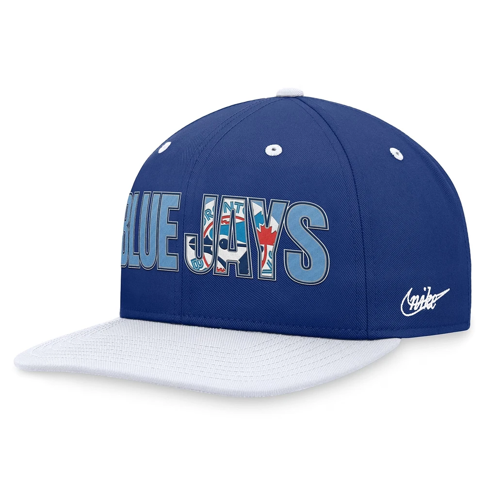 Casquette Nike Royal Toronto Blue Jays Cooperstown Collection Pro Snapback pour homme