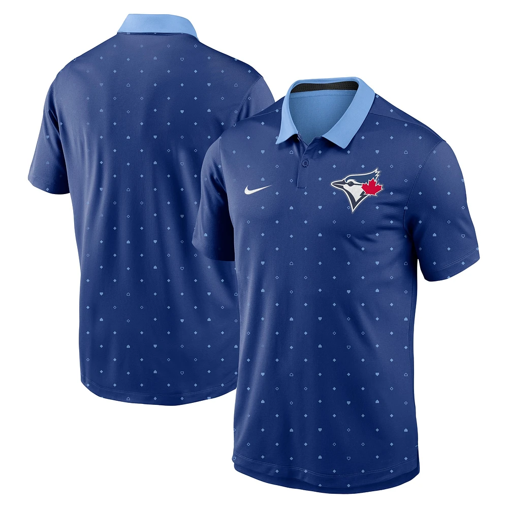 Polo Nike Royal Toronto Blue Jays Fashion Legacy Icon Vapor Performance pour hommes