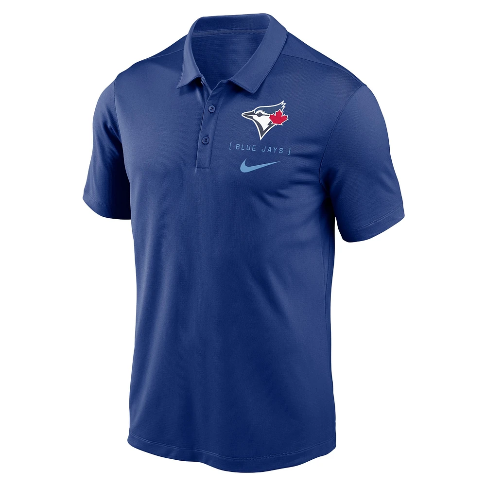 Polo de franchise Nike Royal Toronto Blue Jays pour hommes