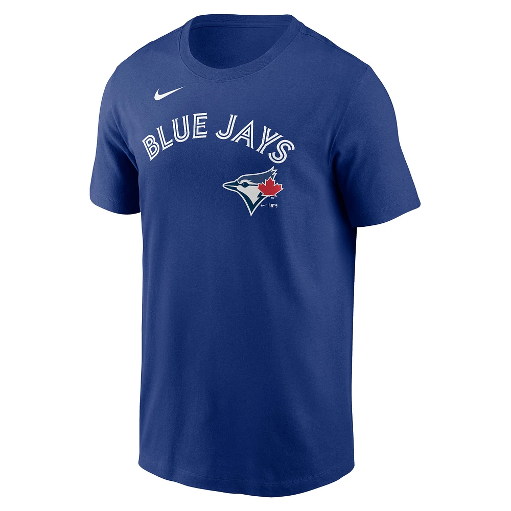 Men's Nike Royal Toronto Blue Jays Fuse Wordmark T-Shirt