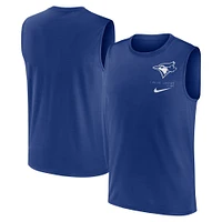 Débardeur musculaire Nike bleu Toronto Blue Jays pour hommes