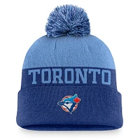 Men's Nike Royal Toronto Blue Jays Rewind Peak Cuffed Knit Hat with Pom