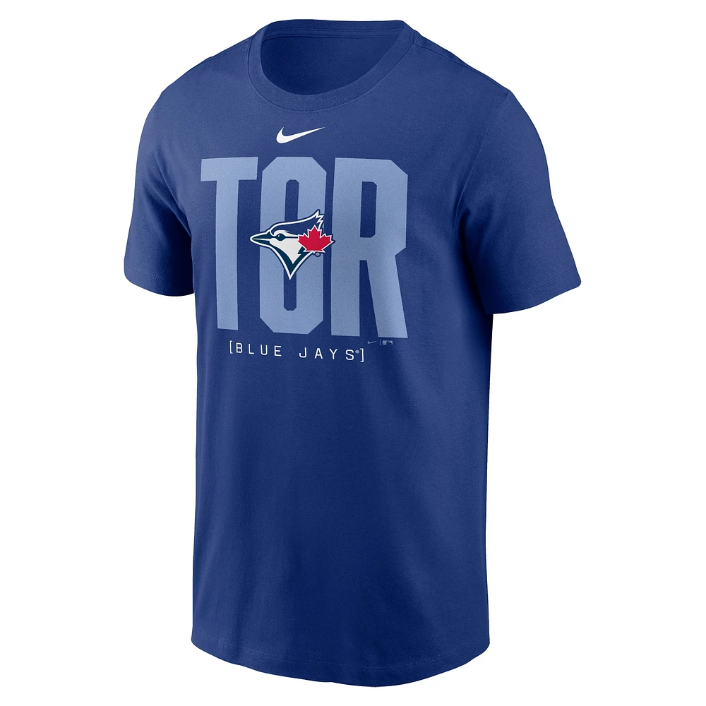 T-shirt de tableau bord Nike Royal Toronto Blue Jays pour hommes