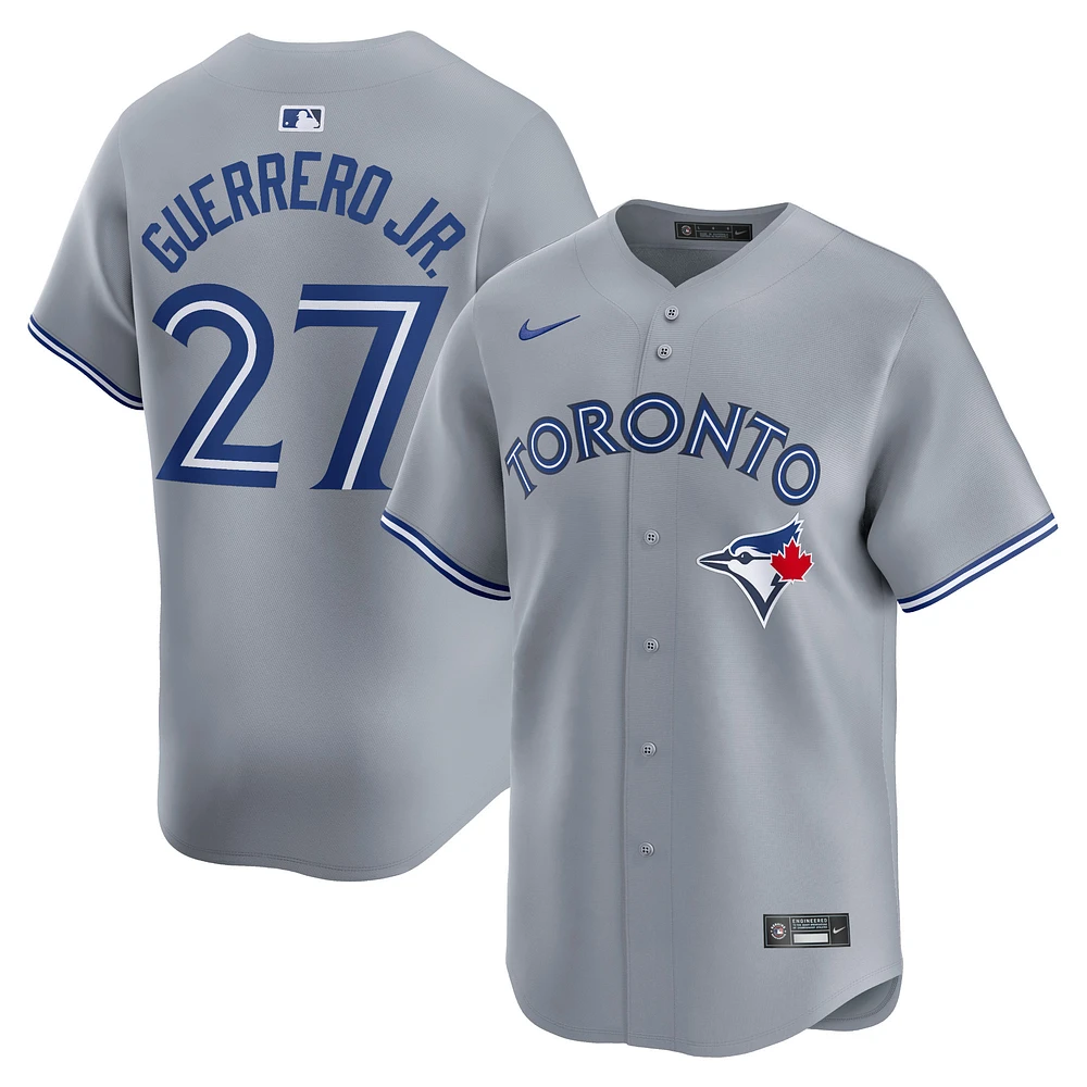 Men's Nike Vladimir Guerrero Jr. Gray Toronto Blue Jays Road Limited Player Jersey