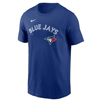 T-shirt Nike pour homme avec nom et numéro de Vladimir Guerrero Jr. Royal Toronto Blue Jays Fuse