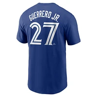 T-shirt Nike pour homme avec nom et numéro de Vladimir Guerrero Jr. Royal Toronto Blue Jays Fuse