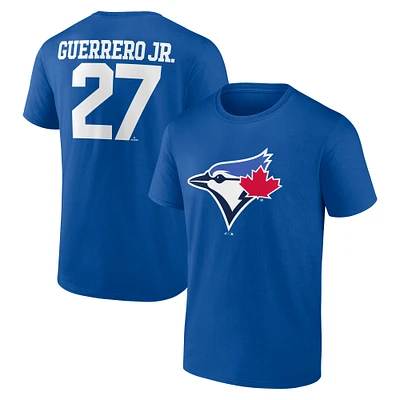 Men's Nike Vladimir Guerrero Jr. Royal Toronto Blue Jays Icon Name & Number T-Shirt