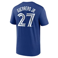 T-shirt Nike Vladimir Guerrero Jr. Royal pour homme, légende des Blue Jays de Toronto, avec nom et numéro