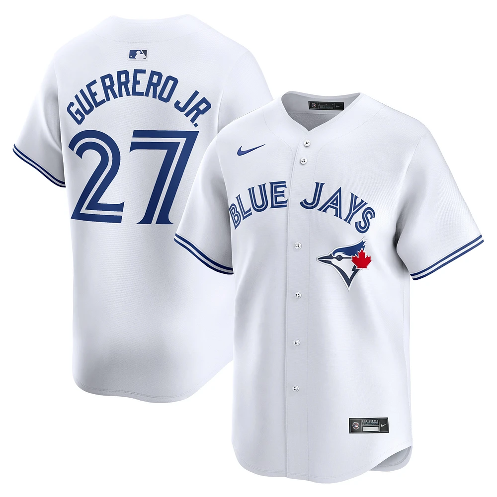 Maillot de joueur Nike Vladimir Guerrero Jr. pour hommes, blanc, Toronto Blue Jays Home Limited