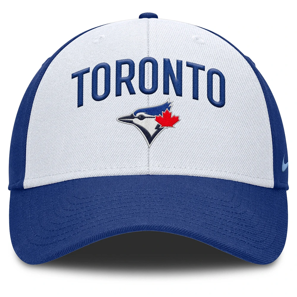 Men's Nike White/Royal Toronto Blue Jays Club Performance Adjustable Hat