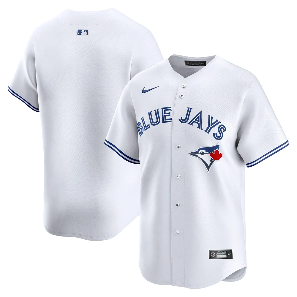Maillot Nike Toronto Blue Jays Domicile Limité Blanc pour Homme