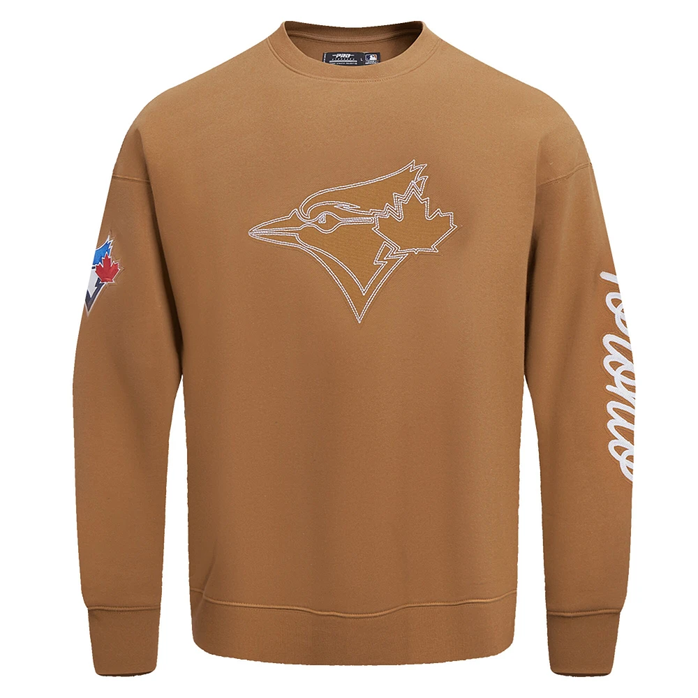 Men's Pro Standard Brown Toronto Blue Jays Paint the City Pullover Sweatshirt