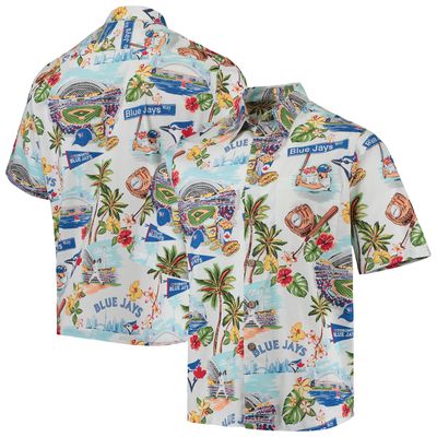 Men's Reyn Spooner White Toronto Blue Jays Scenic Button-Up Shirt