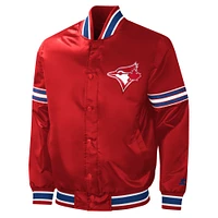 Men's Starter  Red Toronto Blue Jays 2023 Canada Day Satin Full-Snap Varsity Jacket