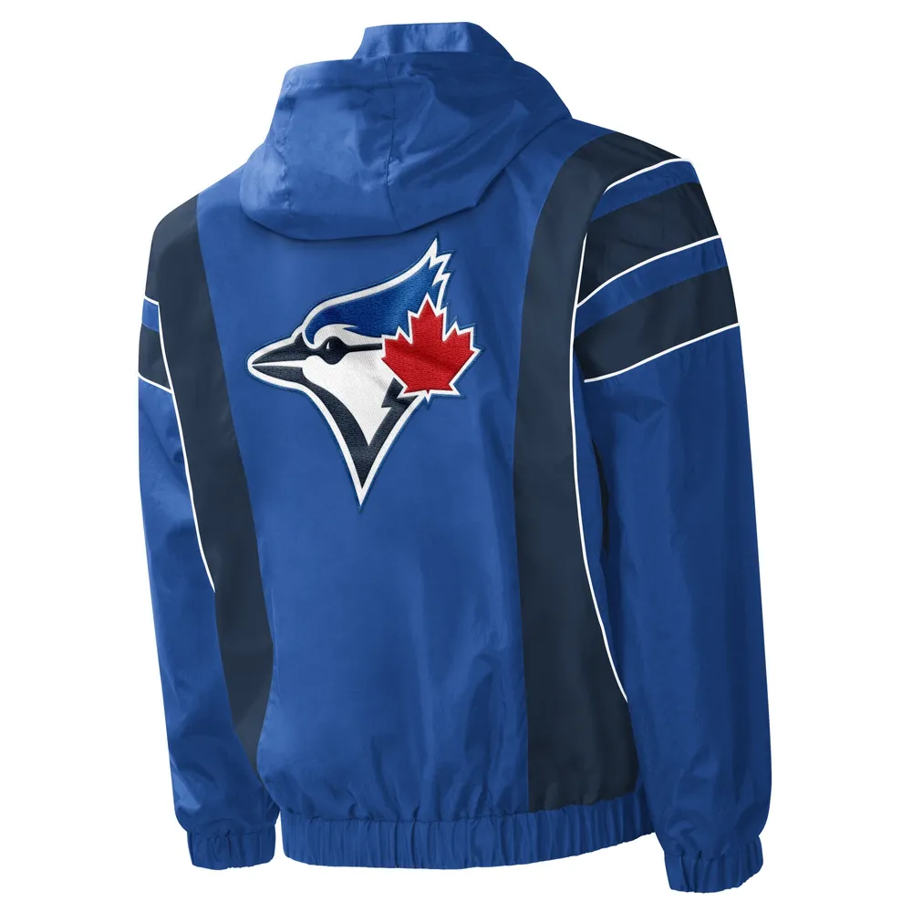 Veste à capuchon demi-glissière Starter Royal Toronto Blue Jays Impact Anorak pour homme