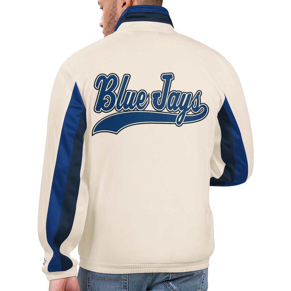 Men's Starter White Toronto Blue Jays Rebound Full-Zip Track Jacket