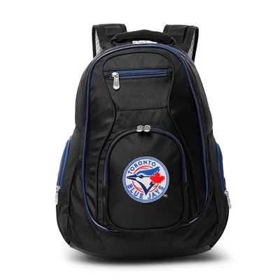 Toronto Blue Jays MOJO Trim Color Laptop Backpack - Black