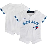 Newborn & Infant Nike  White Toronto Blue Jays Official Jersey - Romper