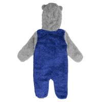 Newborn & Infant Royal/Gray Toronto Blue Jays Game Nap Teddy Fleece Bunting - Full-Zip Sleeper