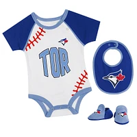 Newborn & Infant Toronto Blue Jays Tied Up Bodysuit, Bib Bootie Set