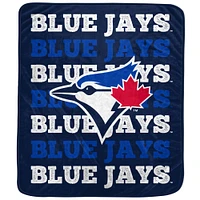 Pegasus Toronto Blue Jays 60'' x 70'' Couverture en peluche avec logo et mot-symbole