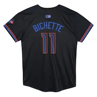 Maillot de joueur Nike Bo Bichette bleu marine des Blue Jays Toronto 2024 City Connect Limited pour enfants d'âge préscolaire