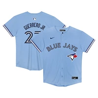 Maillot de match des Blue Jays Toronto Nike Vladimir Guerrero Jr., bleu préscolaire