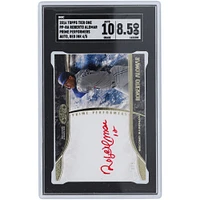Roberto Alomar Toronto Blue Jays Autographed 2016 Topps Tier One Red Ink #PP-RA #4/5 SGC Authenticated 8.5/10 Card