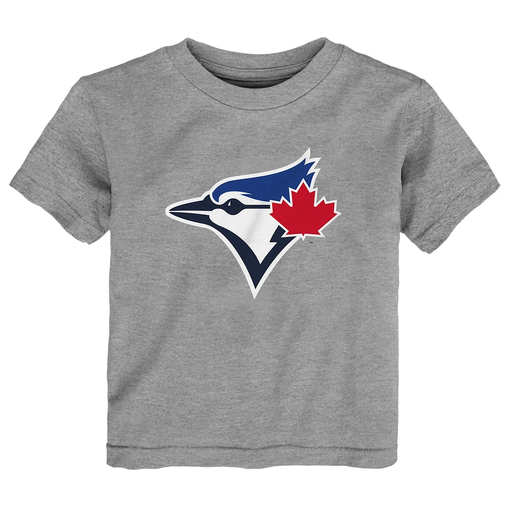Toddler  Heather Gray Toronto Blue Jays Primary Logo T-Shirt
