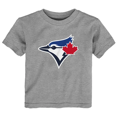 Toddler  Heather Gray Toronto Blue Jays Primary Logo T-Shirt