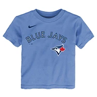 T-shirt avec nom et numéro des Blue Jays de Toronto Nike Bo Bichette pour tout-petit, bleu poudre