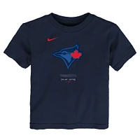 T-shirt Nike bleu marine pour tout-petit des Blue Jays de Toronto 2024 City Connect avec grand logo