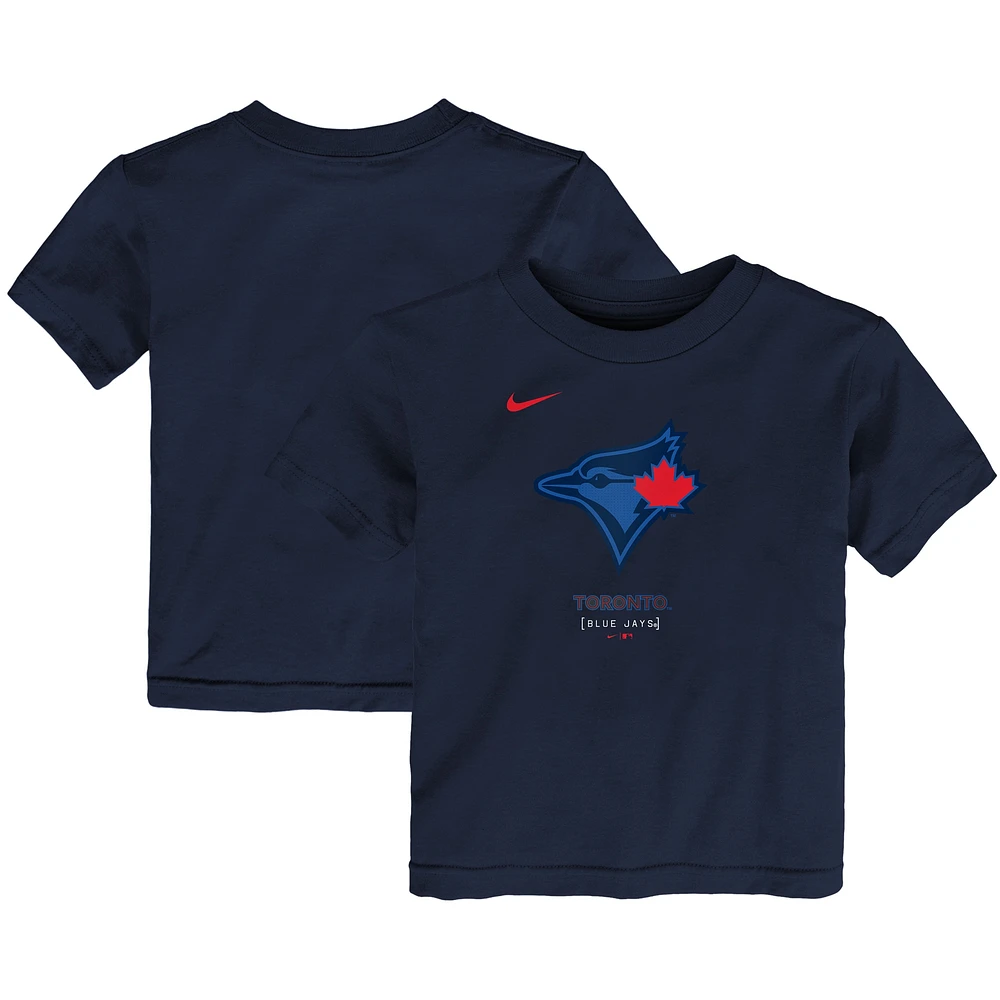 T-shirt Nike bleu marine pour tout-petit des Blue Jays de Toronto 2024 City Connect avec grand logo